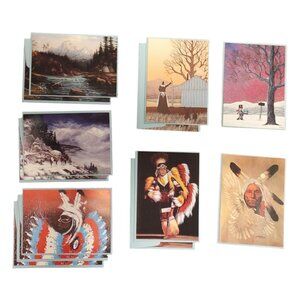 13 Miscellaneous Native American/Indian Greeting Cards Wintercount